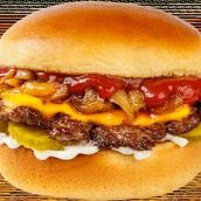 Single Burger sandwich