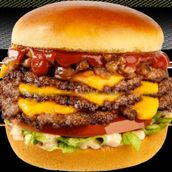 Triple Burger sandwich
